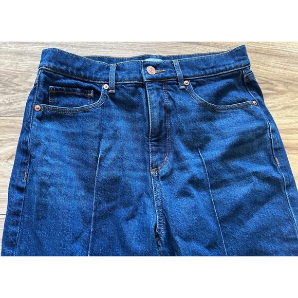 Loft Jeans Women’s 4 Pleated Baggy Wide Leg Straight Hippie BOHO Minimalist‎ - Picture 2 of 9